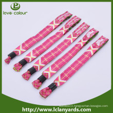 Promotion wristband/custom festival fabric wristbands/woven wristband